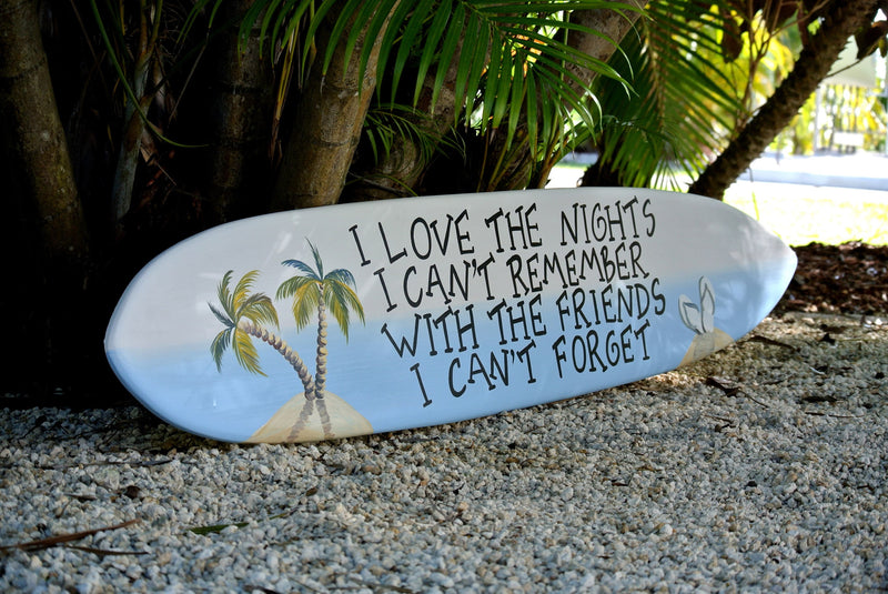 beach house wall art.
pool deck surfboard sign