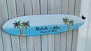 Surfboard Guestbook for Wedding, Wood Guest book sign in board. Beach wedding decor.