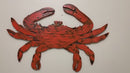 Large Wooden Red Crab Decor, Rustic Wood Crab Wall Art, Housewarming Gift idea, Outdoor beach house decor