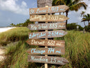 Party Directional Sign. Destination signpost Garden decor. Event decoration wood sign
