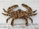 Large Wooden Red Crab Decor, Rustic Wood Crab Wall Art, Housewarming Gift idea, Outdoor beach house decor