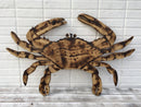 Large Red Crab Decor, Outdoor Wood Crab Wall Art, Beach House Decoration. Gift for him Christmas