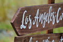 Family gift Directional Sign, Garden Decor. Wood Arrow sign for home. Family gift idea