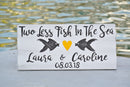 Beach wedding decor for destination wedding. Newlywed Gift wood sign.
