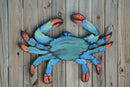 Large Wood Blue Crab Rustic Decor. Wall Art, Family Gift idea, Beach house decor