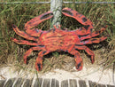 Large Red Crab Decor, Outdoor Wood Crab Wall Art, Beach House Decoration. Gift for him Christmas