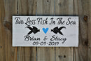 Beach wedding decor for destination wedding. Newlywed Gift wood sign.