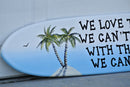 Home bar decor Surfboard wood sign. Best friends gift for Pool deck decor. We Love the nights, we can't remember sign
