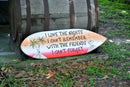 Best friends gift. Surfboard wood sign. Pool deck decor. Bar wall art. Wooden surfboard I love the nights I can't remember