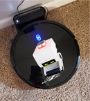 Foreign Contaminant M-O sticker for Robot Vacuum cleaner. Washable Laminated sticker.