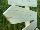 Blank directional sign post wood, DIY wooden arrow kit, Direction signpost self standing, Party event directional signs free standing