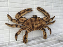 Large Red Crab Decor, Outdoor Wood Crab Wall Art, Beach House Decoration. Gift for him Christmas